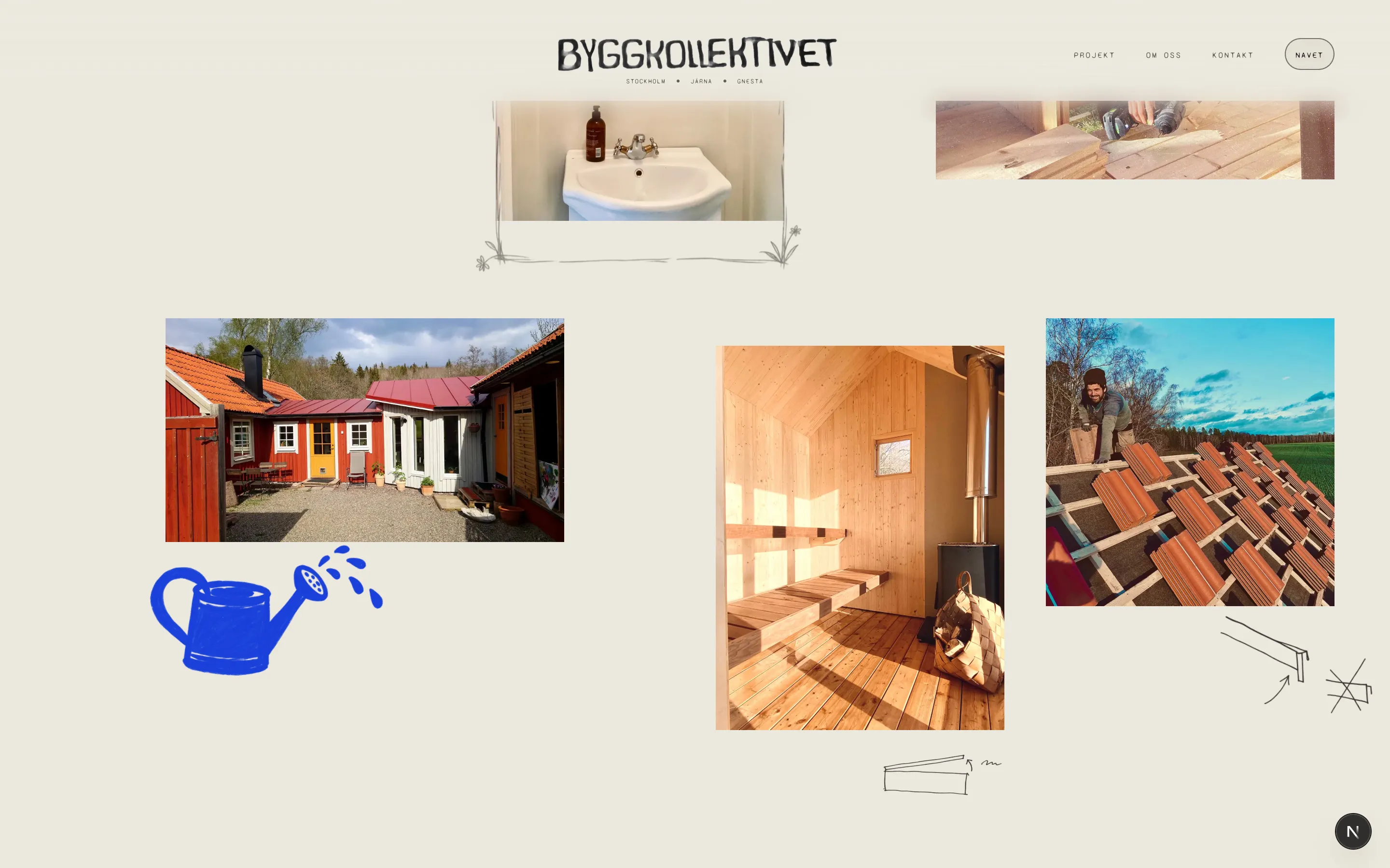 Byggkollektivet, projekt on desktop